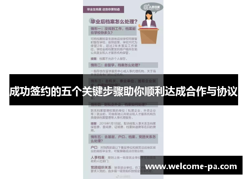 成功签约的五个关键步骤助你顺利达成合作与协议 成功签约的五个关键步骤助你顺利达成合作与协议